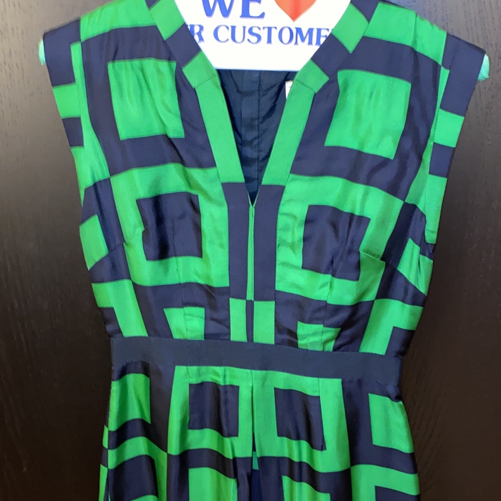 Milly graphic silk dress